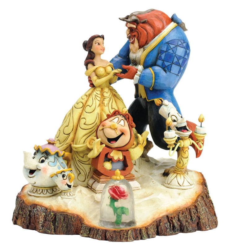 Figurine La Belle et la Bête Carved by heart - Disney Traditions