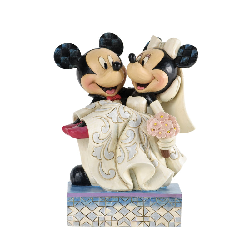 Figurine Mickey et Minnie Félicitations - Disney Traditions