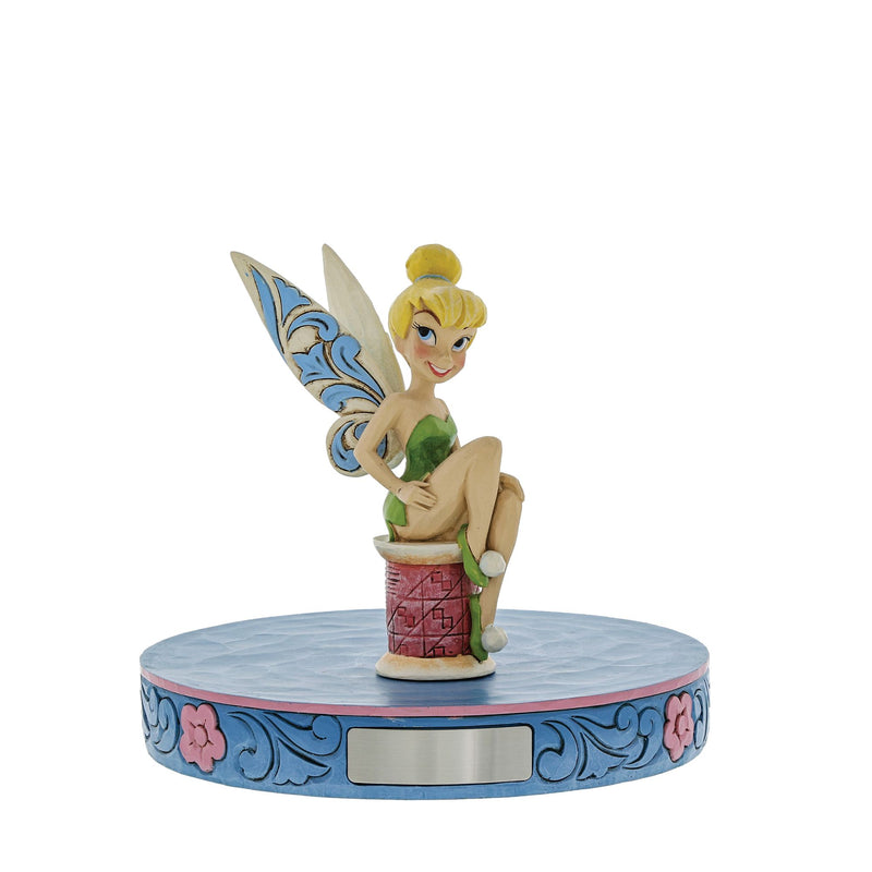 Figurine Fée Clochette sur une bobine - Disney Traditions