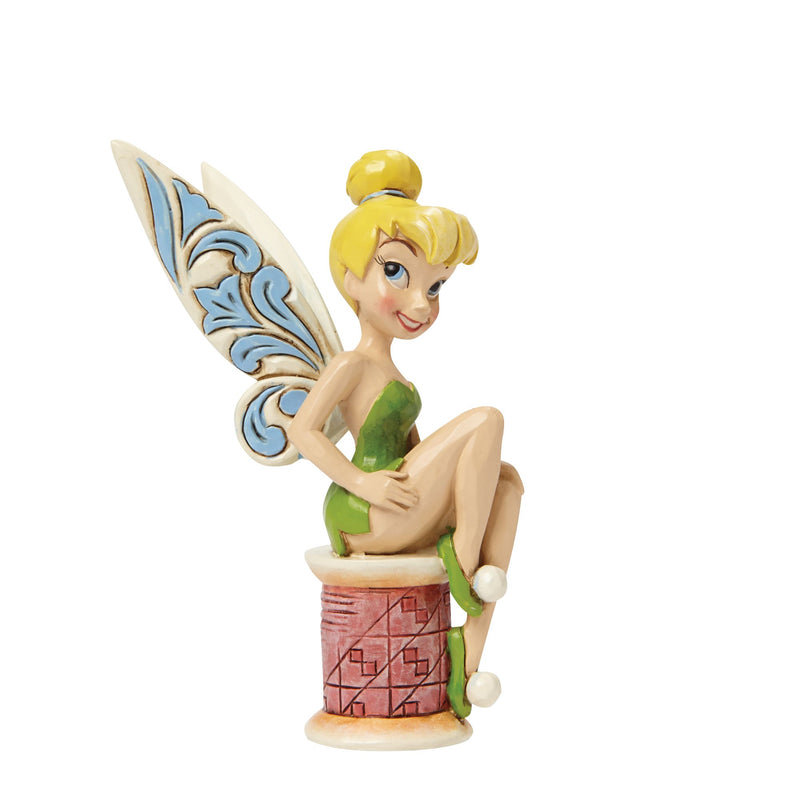 Figurine Fée Clochette sur une bobine - Disney Traditions