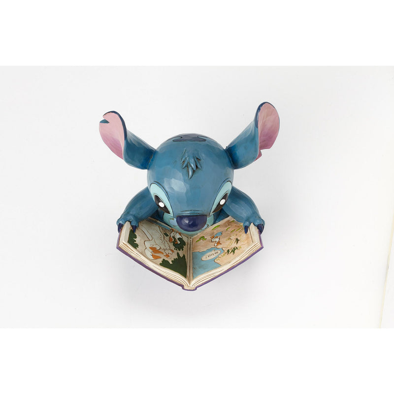 Figurine Stitch avec son livre - Disney Traditions