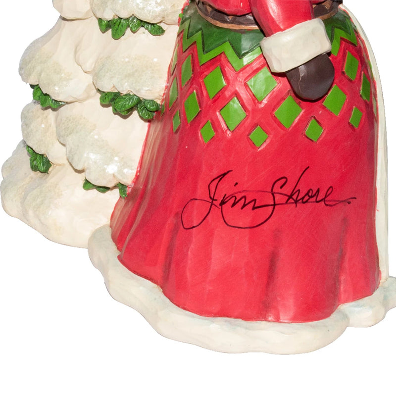 Figurine Père Noël avec sapin et hotte signée par JIM SHORE - Heartwood Creek