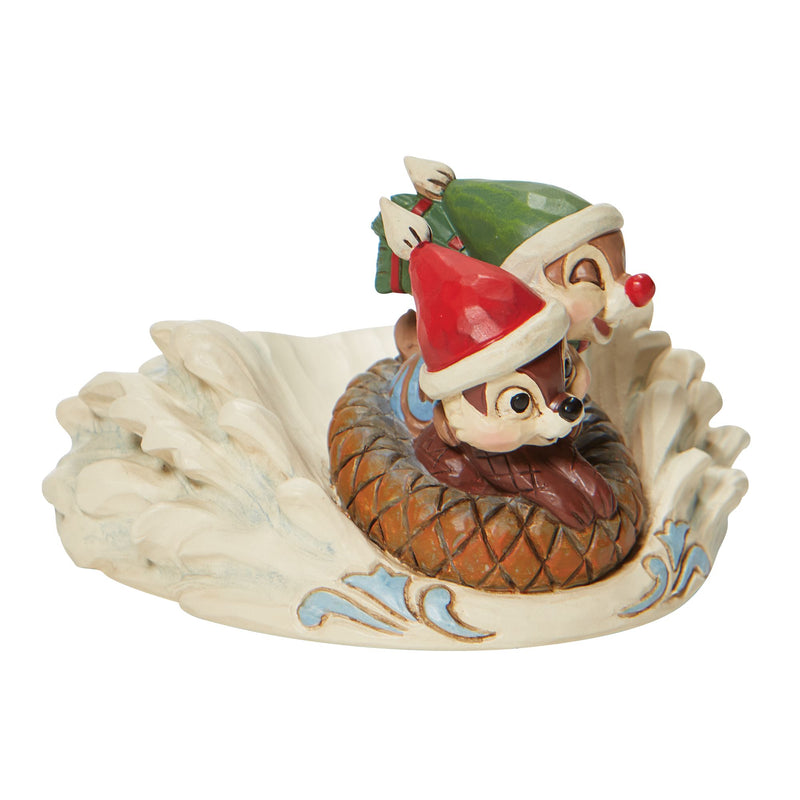 Figurine Tic et Tac font de la luge - Disney Traditions