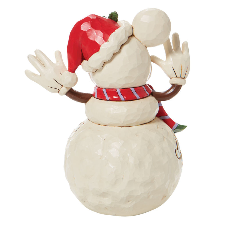 Figurine Mickey bonhomme de neige White Woodland - Disney Traditions