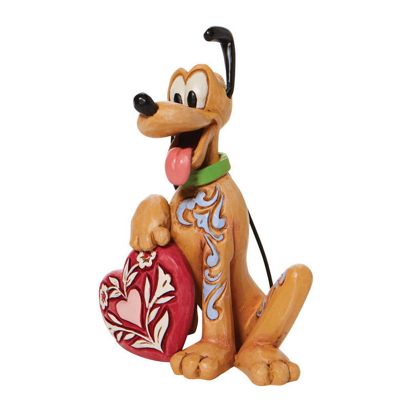 Mini figurine Pluto Coeur - Disney Traditions