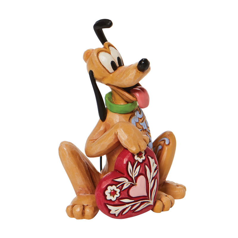 Mini figurine Pluto Coeur - Disney Traditions