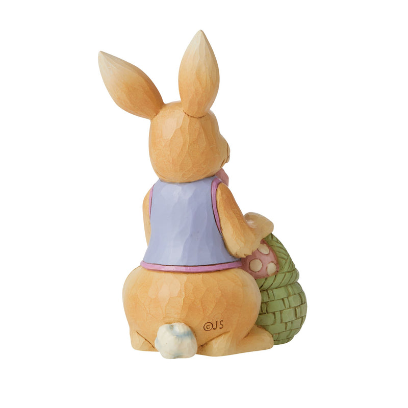 Mini Figurine Lapin avec panier d&