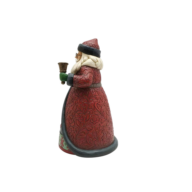 Figurine Père Noël avec cloche - Heartwood Creek