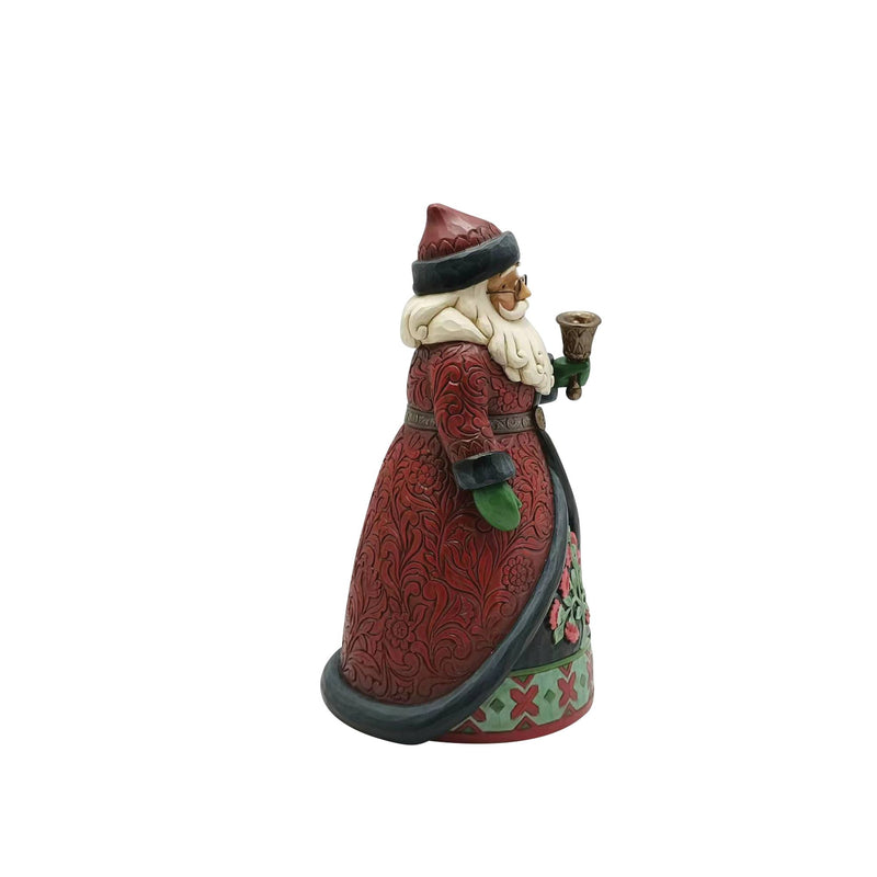 Figurine Père Noël avec cloche - Heartwood Creek