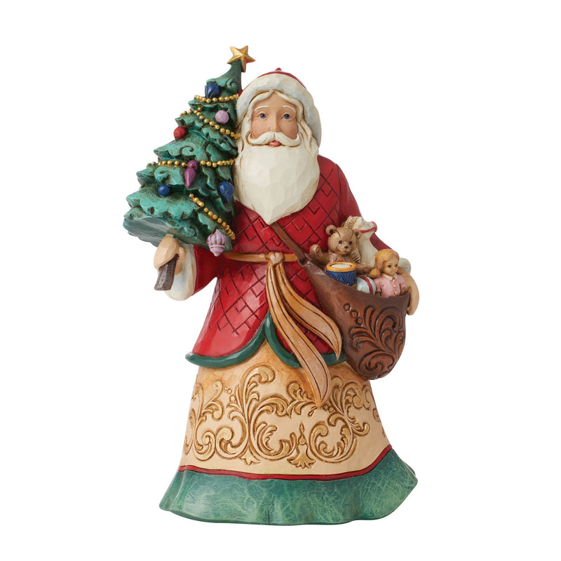 Figurine Père Noël avec jouets - Heartwood Creek