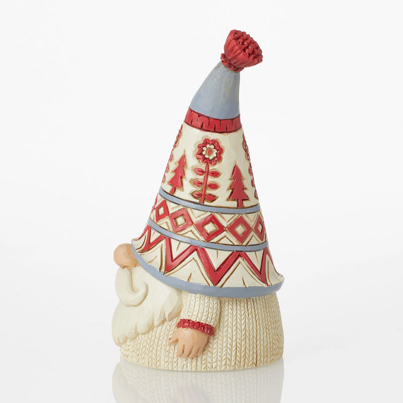 Figurine Gnome de Noël avec pull blanc - Heartwood Creek