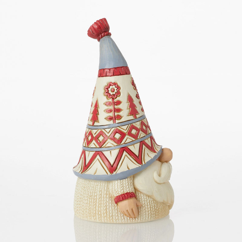 Figurine Gnome de Noël avec pull blanc - Heartwood Creek