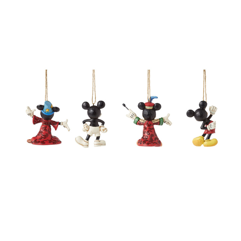 MICKEY PACK 4 ORNAMENTS ASS.