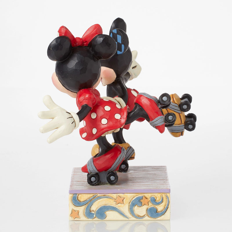 Figurine Mickey et Minnie en rollers - Disney Traditions