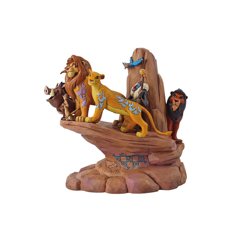 Figurine Roi Lion Carved in Stone - Disney Traditions