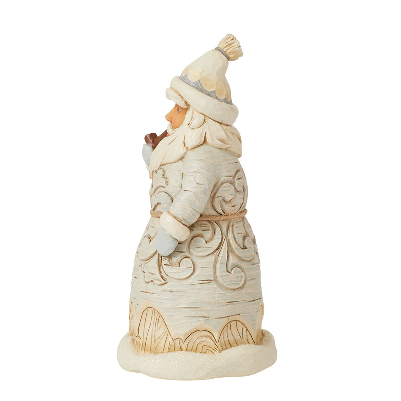 Figurine Père Noël Pipe White Woodland - Heartwood Creek