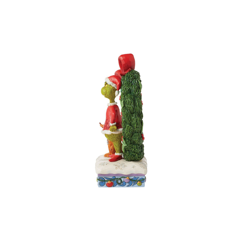 Figurine Grinch et Max Couronne Noël - Grinch by Jim Shore