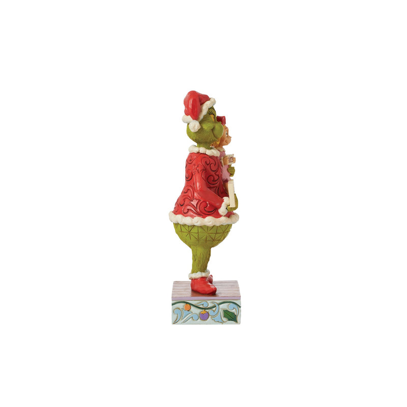 Figurine Grinch et Cindy Lou Pancarte - Grinch by Jim Shore