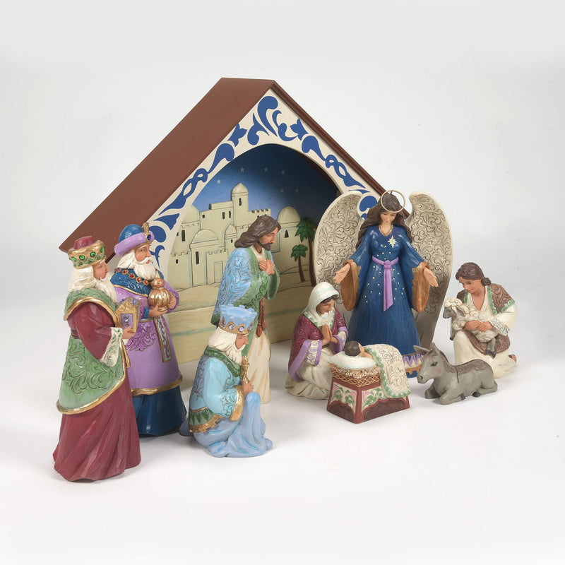 Set de 10 Figurines Nativité - Heartwood Creek