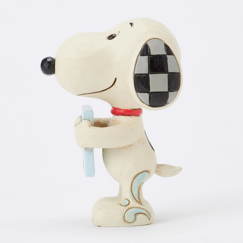 SNOOPY WITH SIGN I LOVE YOU MINI FIGURINE