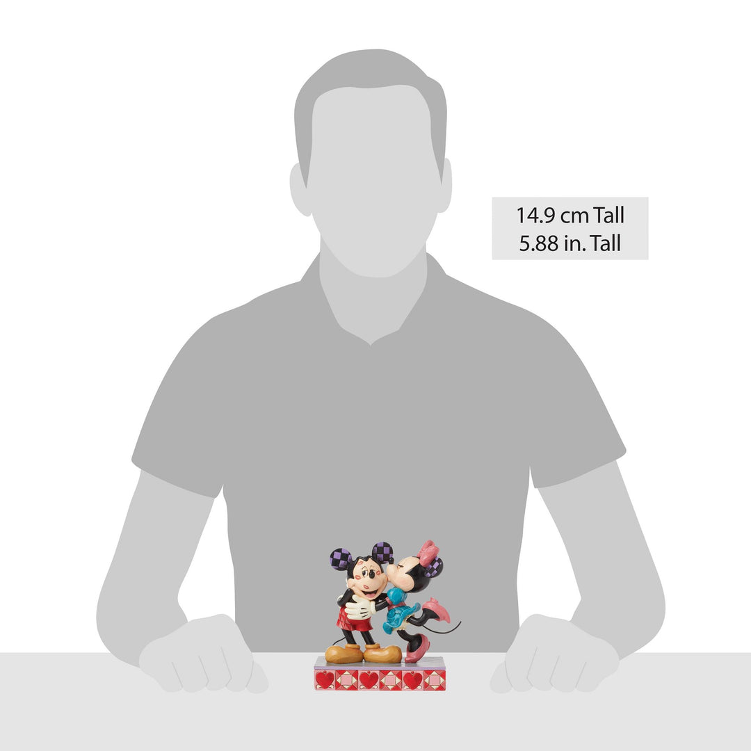 Figurines Mickey Et Minnie – Édition Limitée Saint Valentin – Boîte Endommagée – Neuves