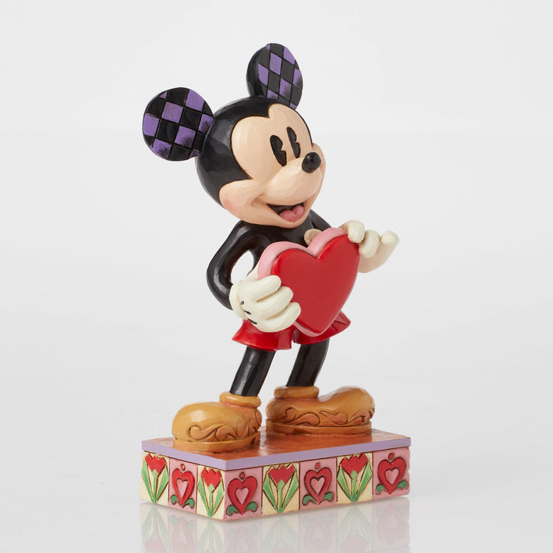 Figurine Mickey  Cœur personnalisable - Disney Traditions