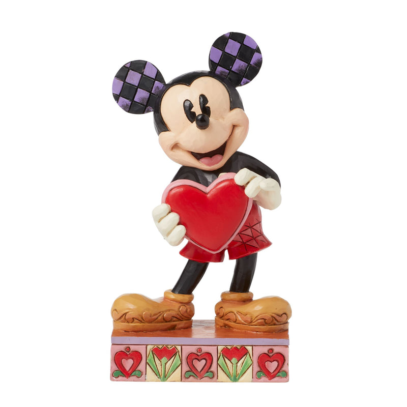 Figurine Mickey  Cœur personnalisable - Disney Traditions