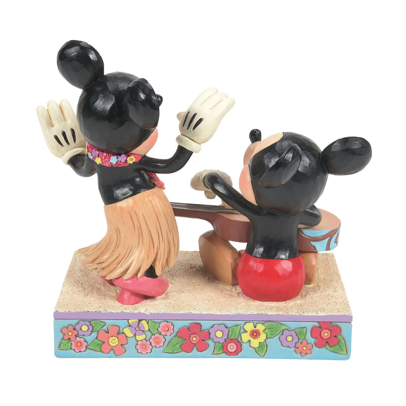 Figurine Mickey et Minnie Hawaii - Disney Traditions