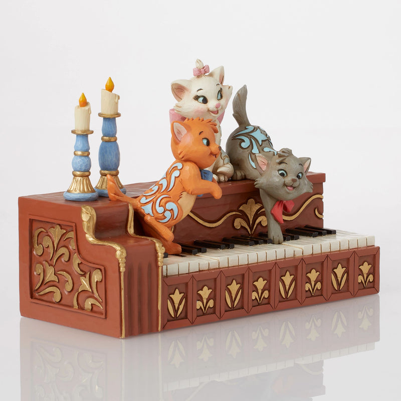 Figurine Chatons Aristochats Piano - Disney Traditions