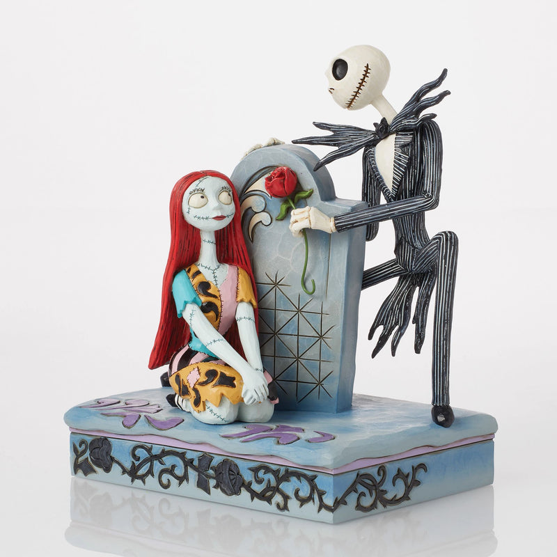 Figurine Jack et Sally sur une Tombe - Disney Traditions