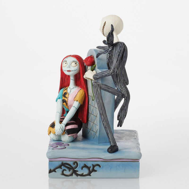 Figurine Jack et Sally sur une Tombe - Disney Traditions