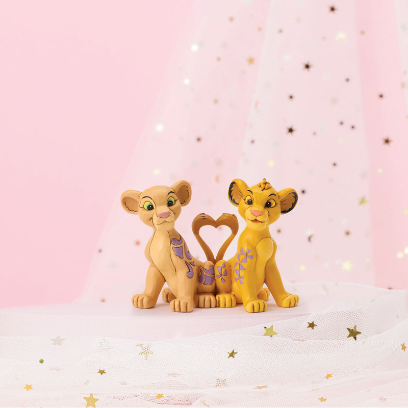 Figurine Nala et Simba Cœur - Disney Traditions