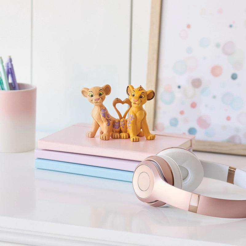 Figurine Nala et Simba Cœur - Disney Traditions