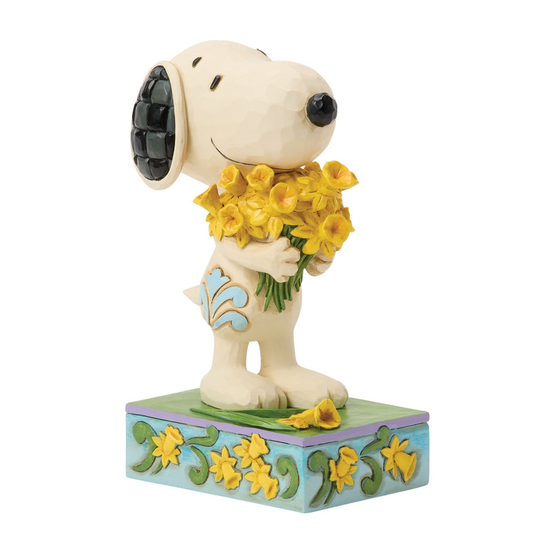 Figurine Snoopy Bouquet de Jonquilles - Peanuts by Jim Shore