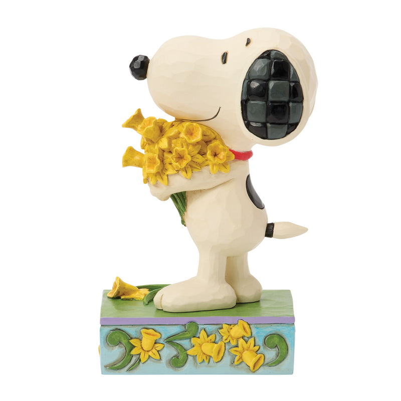 Figurine Snoopy Bouquet de Jonquilles - Peanuts by Jim Shore