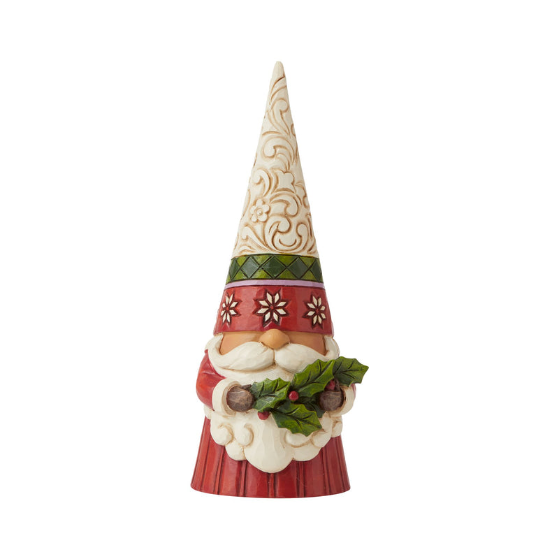 Figurine Gnome de Noël houx - Heartwood Creek